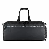 bugatti Blanc Delight Reisetasche 55L, Weekender-Tasche aus Tarpaulin & Nylon, schwarz