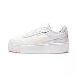 PUMA Damen Carina Street Sneaker, White Frosty Pink Alpine Snow, 42.5 EU