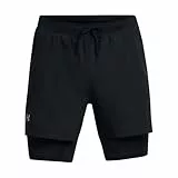 Under Armour Herren UA Launch 5'' 2-in-1 Short, Laufshorts aus leichtem Stretchgewebe, kurze Sporthose mit Innenslip