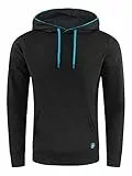 riverso Hoodie Herren Regular Fit RIVEnno Kapuzenpullover Pullover Sweatshirt XL, Größe:XL, Farbe:Black (24001)