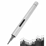 Hancaner Dual Power Drehmoment-Schraubendreher-Set, Elektrisch, Manuell, Automatischer Modus, 150 U/min, mit Klaviertastensteuerung und 20 S2-Legierungs-Bits für Heimreparatur, Uh (TRY)