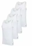 adidas Herren Unterhemd Tank Top Baumwolle Sportswear 4er Pack, Farbe:White2, Bekleidungsgröße:XXL