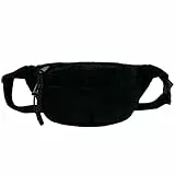 PWCTNT Bauchtasche Cord, Damen Herren, Umhängetasche, Brusttasche, Vielseitige Hüfttasche für Outdoor, Alltag und Reisen (Schwarz)