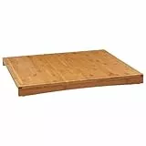5five – 52 x 58 cm Bambus-Kochfeldabdeckung (3-in-1). Schneidebrett aus Holz, Spritzschutz und Kochfeldschutz – geeignet für Induktions- und Cerankochfelder.