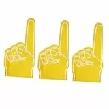 LOORGVEL 3 Stück Teiliges Schaumstoff-Finger- Leichte Eva-Handschuhe für Cheerleading Sportveranstaltungen und Fußballspiele Komfortabel Kreativ Sport-Party-zubehör für Fans und Teams