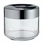 Alessi Julieta LC07 - Hermetisches Design Küchenglas, Glas im Glas mit 18/10 Edelstahldeckel, 50 cl