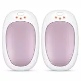 Jonwall Handwärmer Wiederaufladbar 2er-Pack, Elektrisch Wiederverwendbar USB-Handwärmer, Tragbarer Taschenwärmer mit 3 Wärmestufen, Tolles Warmes Geschenk für Männer Frauen Camping Golf (Rosa)