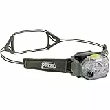 PETZL SWIFT RL Stirnlampe Desert Green 1200 Lumen aufladbar, REACTIVE LIGHTING, leichte Kopflampe mit Akku, Outdoor Lampe für Trailrunning Bergsteigen