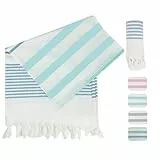 Winthome Strandtuch Weich- Strandhandtuch Bambus-Baumwolle Leicht Platzsparend, Hamamtuch Saugstark, Schnelltrocknend, Badetuch Sandfrei, Handtuch für Damen Herren Saunahandtuch (150x75cm, 1 Pack)