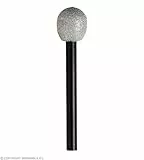 W WIDMANN MILANO Party Fashion 4989M - Mikrophon, Musiker, Sänger, Kostümzubehör, Accessoire, Karneval, Mottoparty