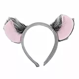 Holibanna Koala Ohren Haarreif Halloween Haarreif Koala Haaraccessoires Dschungel Party Mitbringsel Kostümohren Plüsch Ohren Lustige Cosplay Kopfbedeckung