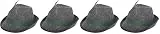 Folat Tiroler Wolle Hat mit Feder (One Size), Grau