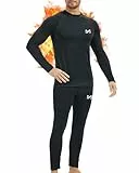GarBull Thermounterwäsche Herren Winter Funktionsunterwäsche Skiunterwäsche Thermowäsche Set Warm Weich Funktionswäsche atmungsaktiv Thermo Unterwäsche Thermounterhemd Thermounterhose