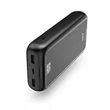 Hama Powerbank Performance 24 24000mAh (externer Akku mit 1x USB C + 2X USB A, Power Pack Zertifiziert, Akkupack Handy Zubehör, Tablet, Bluetooth-Box etc., tragbares Ladegerät klein) anthrazit
