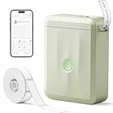 NIIMBOT Namensaufkleber Etikettendrucker, D110 Bluetooth Etikettiergerät, mit wasserdichte Etiketten 155 Stück/Rolle, Für Zuhause Büro Schule Kindergarten