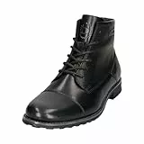 bugatti man Herren Schnürstiefeletten, Männer Lace-up Boots,maennlich,Men's,Men,uebergangsschuhe,uebergangsstiefel,schwarz (1000),43 EU/EU UK