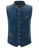 Stockerpoint Herren Trachtenweste Ricardo | Größen 44-64 | Traditionelle & hochwertige Weste mit verstellbarem Riegel I Perfekt für Trachten & Festlichkeiten