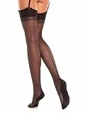 GLAMORY Delight 20 Strapsstrümpfe mit Naht-schwarz-44-46