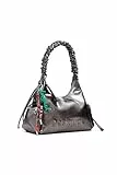 Desigual Schultertasche Montville Half Logo Shoulder Bag Brushed Silver mauve