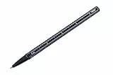 TROIKA Kugelschreiber mit schwarzer D1-Mine CONSTRUCTION BASIC CARBON mit Zentimeter-/Zoll-Lineal, 1:20/1:50 Skala einfacher Minenwechsel aus Aluminium und Metall in Carbon Optik Original