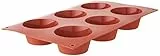 silikomart | SF0023 Silikonform für MUFFIN Monoportionen, antihaftbeschichtet, 6 Hohlräume, 1er Pack Kuchenform, Ø 69 h 35 mm, Made in Italy
