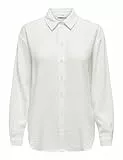 JDY Damen Musselin-Bluse JDYTheis Langarm 15271018 Cloud Dancer M