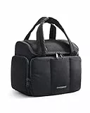 BAGSMART Reise-Kulturbeutel, große, Multi Taschen Waschbeutel，Weit Offene Reisetasche für Toilettenartikel, Make-up-Kosmetik-Reisetasche mit Griff