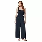 Amazon Essentials Damen-Jumpsuit mit quadratischem Ausschnitt und weitem Bein, ärmellos, Marineblau, Größe M