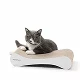 PetRhein Cloud Paw Kratzpappe XXL für Katzen - Ergonomisches Wellen-Kratzbrett, Beidseitig Nutzbar, Recycelter Karton, Schadstofffrei
