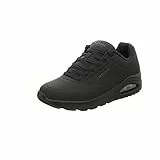Skechers Herren Uno Stand On Air Sneaker, Black Durabuck Trim, 42 EU