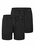 Schiesser Herren 2 Pack Baumwolle Jersey weich Multipack-Jerseyboxer Boxershorts, schwarz_182426, 7