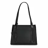 Tonny Black Damen Shopper Tasche – Große Kapazität, Wasserdicht, Reißverschluss, Innentaschen – Stilvolle Handtasche für Arbeit, Reisen & Alltag