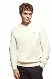 Polo Club Herren Basic Sweatshirt Beige mit Rundhals Einfarbig - Ohne Kapuze - 100% Baumwolle - Gesticktes Logo - Langarmshirts Crew Neck Men