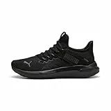PUMA Unisex Softride Enzo 5 Slip Tech Straßen-Laufschuh, schwarz-kühles Dunkelgrau, 41 EU, Puma Schwarz, kühles Dunkelgrau, 42.5 EU