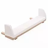 babybay Verlängerungsseite Natur unbehandelt inkl. Matratzenergänzung weiß passend für Modell Maxi, Boxspring und Comfort Plus