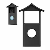 Gusfeliz Silikonhülle für Ring Battery Doorbell 2024 - Stoßfest | Allwetterschutz (UV- & Regenbeständig) | Einfache Snap-On-Installation - Schwarz