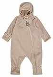 Sterntaler Baby Overall Fleece Unisex - Jumpsuit aus Microfleece Stickerei, Reißverschluss, sowie Hand- und Fußstulpen - beige, 62