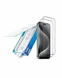 Anker Easy Fit Screen Protector Kit (Corning Glass, 2-Pack for iPhone 15 Pro