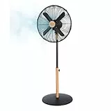 Cecotec Standventilator EnergySilence 600 Woodstyle, 50 W, Holzoptik, 40 cm Durchmesser mit 4 Klingen, 3 Geschwindigkeiten, Oszillation, Höhenverstellbar, Maximale Sicherheit