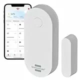 Brennenstuhl Connect Zigbee Tür- und Fensterkontakt TFK CZ 01 (Smarter Tür- Fenstersensor, Benachrichtigung aufs Handy, Smart Home, Home Security, kostenlose App)