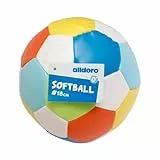 alldoro 60313 Softball Ø 18 cm, extra weicher Schaumstoff-Fußball für Kinder ab 0 Jahren, bunt, Ball für indoor & outdoor