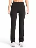 Reebok Damen Id Train Hr Bootcut Hose, schmale Passform, 78,7 cm Innennaht, feuchtigkeitsableitend, Schwarz, M