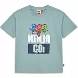 Kabooki LEGO® NINJAGO® Kinder T-Shirt für Jungen und Mädchen | Weicher Single Jersey Stoff | Kurzarm Alltagsshirt mit LEGO® NINJAGO® Frontprint