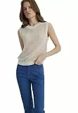 Mavi Damen NONSLEEVE Sweater Pullover, tofu, L