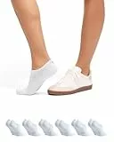 DANISH ENDURANCE 6 Paar Bio-Baumwolle Füßlinge, Unsichtbare Sommer Sneaker-Socken, Unisex, für Damen & Herren, Weiß, 39-42