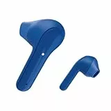 Hama Bluetooth Kopfhörer „Freedom Light“ (True Wireless In Ear Kopfhörer mit Mikrofon, Earbuds mit Ladestation, Laufzeit 28 h, kabellose Kopfhörer mit Spracherkennung und Touch Control) blau