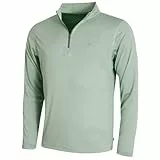 Calvin Klein Golf Herren Harlem 1/4 Zip Pullover - Sage - L