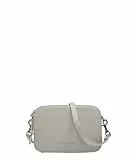 Liebeskind Berlin Umhängetasche Luka – Cross-Body Bag aus Leder mit verstellbaren Schulterriemen – kleine Schultertasche, Fächer mit Reißverschluss – Shoulder Bag, 14.5 x 20.5 x 7 cm,Steel