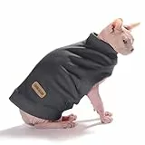 Caracaleap Hund Pullover - Weiche und Warm T-Shirt Hunde Winter Frühling Kleidung Mantel Katzenpullover Pullover Sweater Weich Fuzzy für Kleine Hunde Katzen XS Dunkelgrau