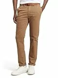 TOM TAILOR Denim Herren Slim Fit Chino Hose mit Gürtel 11634 - Honey Camel Beige 33W / 34L